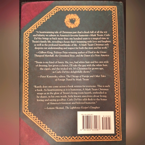 A MARK TWAIN CHRISTMAS BY CARLO DEVITO. NWOT - Picture 2 of 2